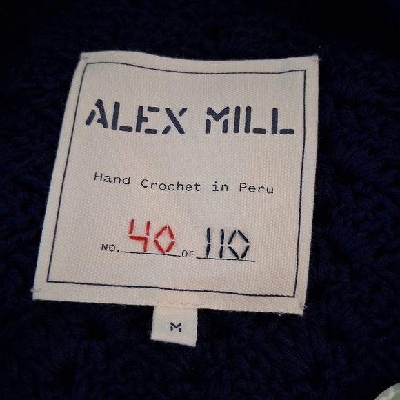 Alex Mill Molly Hand- Crochet Cardigan Size Medium NWOT - Picture 11 of 16